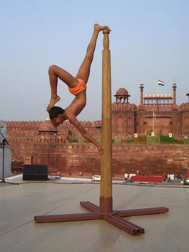 8 ft Wood Mallakhamb Pole
